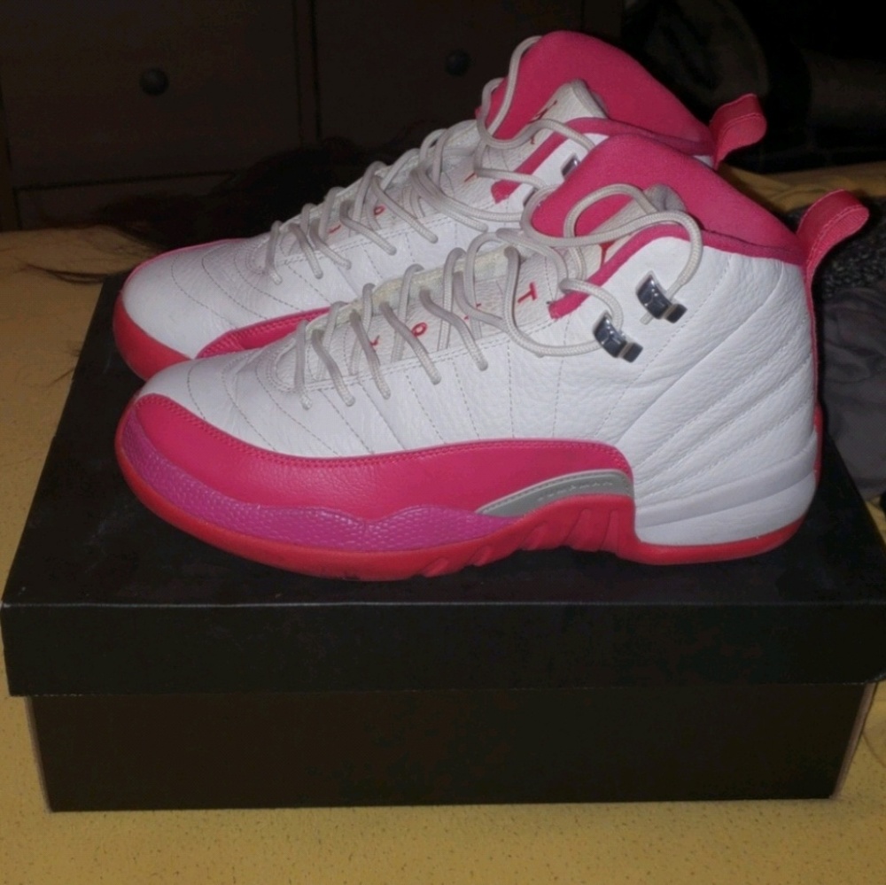 Jordan 12 Pink and White